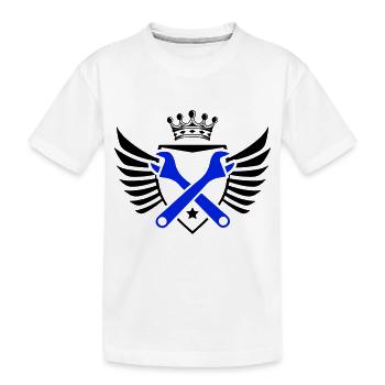 Armoiries de l’artisanat - T-shirt bio Premium Enfant - blanc - Devant