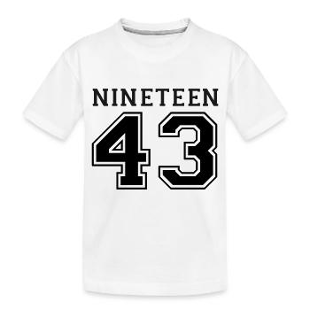 1943 - Kinder Premium Bio T-Shirt - Weiß - Vorne