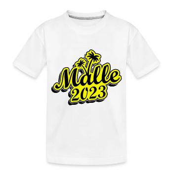 Malle 2023 - Kids' Premium Organic T-Shirt - white - Front