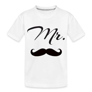 M. MISTER MAN BEARD - T-shirt bio Premium Enfant - blanc - Devant