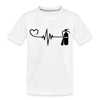 Extincteur Pulse Heart Love - T-shirt bio Premium Enfant - blanc - Devant