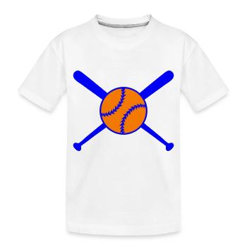 Logo Baseball Sport 002 - T-shirt bio Premium Enfant - blanc - Devant