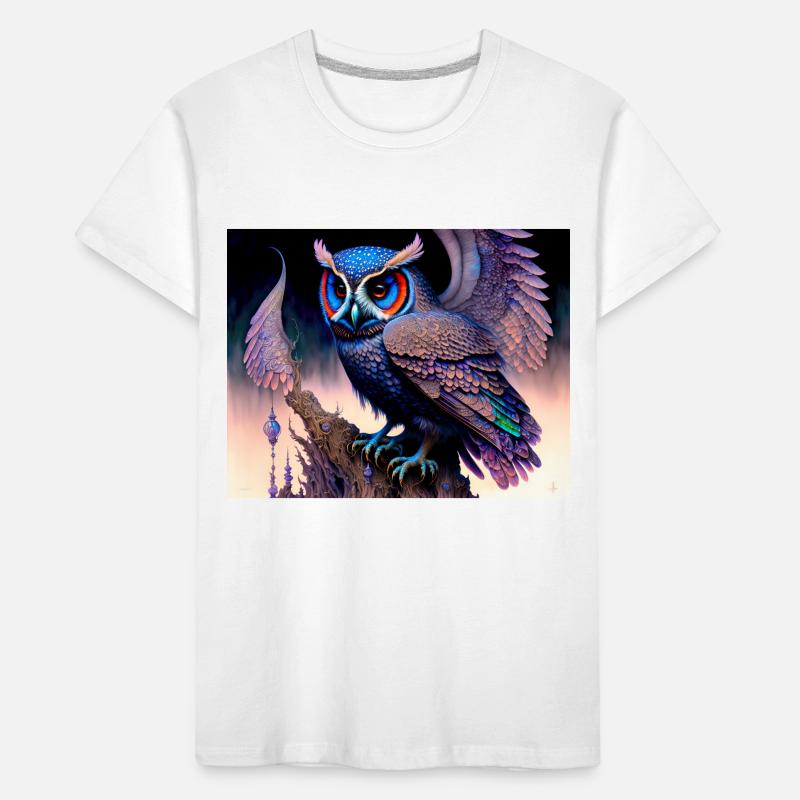 Eule Kinder Premium Bio T-Shirt
