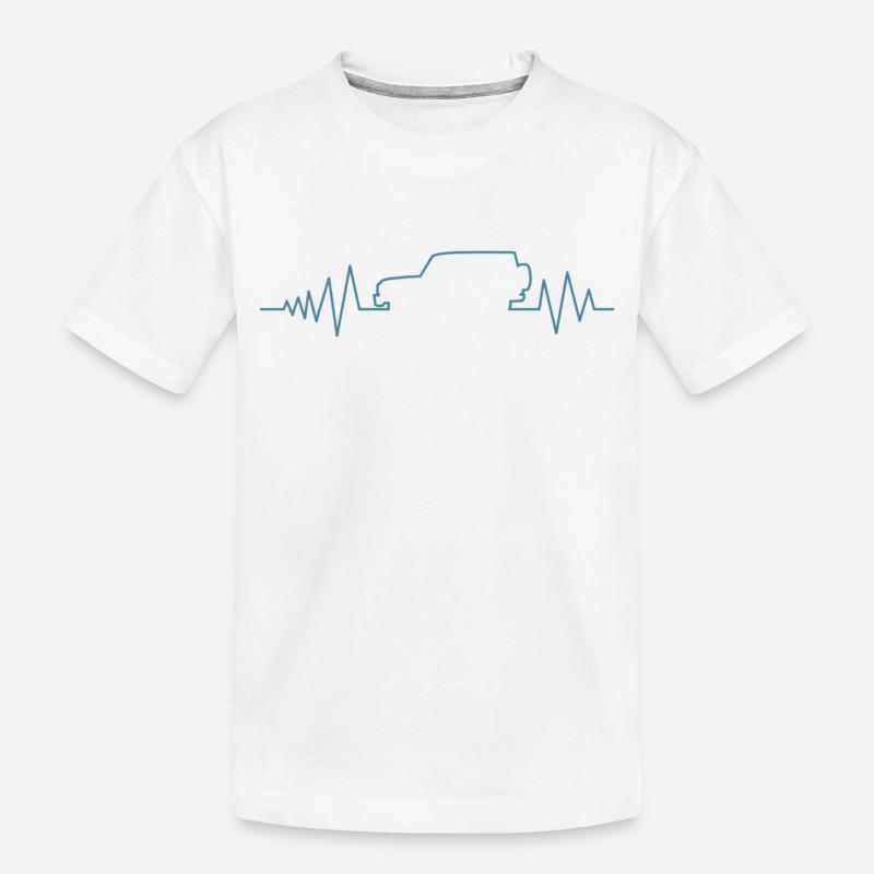 G Klasse Herzschlag - Kinder Premium Bio T-Shirt - Weiß