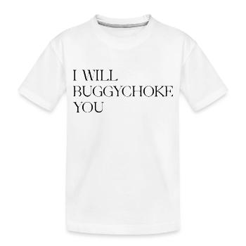 BJJ Buggychoke - Kinder Premium Bio T-Shirt - Weiß - Vorne