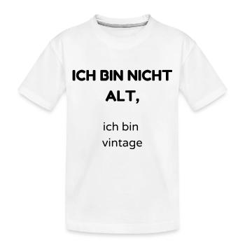 alt - Kinder Premium Bio T-Shirt - Weiß - Vorne