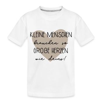 Abschiedsgeschenk mit Herz - Kinder Premium Bio T-Shirt - Weiß - Vorne