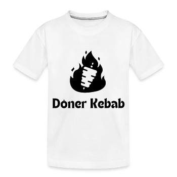 Doner kebab - Kids' Premium Organic T-Shirt - white - Front