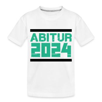 Abitur 2024 - Kinder Premium Bio T-Shirt - Weiß - Vorne