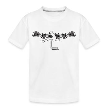 Hürdenlauf Leichtathletik Geschenk Hürdenläufer - Kinder Premium Bio T-Shirt - Weiß - Vorne