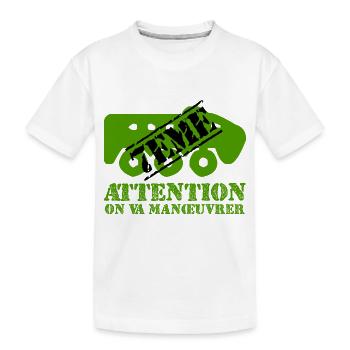 Attention on va manœuvrer - T-shirt bio Premium Enfant - blanc - Devant