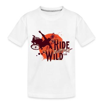 Ride Wild WCMX Wheelchair Skater - T-shirt bio Premium Enfant - blanc - Devant