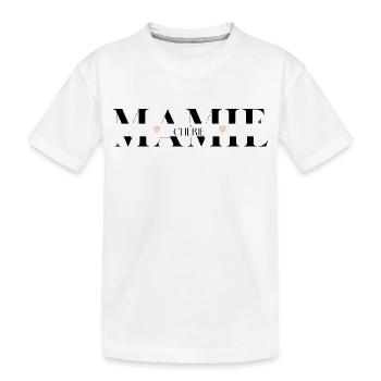 Mamie chérie - T-shirt bio Premium Enfant - blanc - Devant