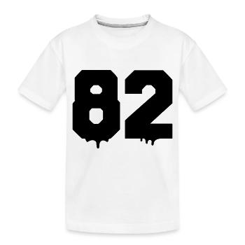 82 - Kinder Premium Bio T-Shirt - Weiß - Vorne