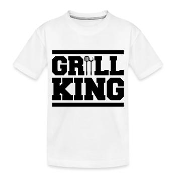 Grill King - Kids' Premium Organic T-Shirt - white - Front