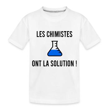 Les chimistes humour - T-shirt bio Premium Enfant - blanc - Devant