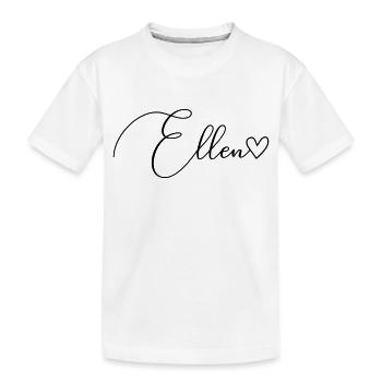 Ellen Name Vorname Mädchen - Kinder Premium Bio T-Shirt - Weiß - Vorne