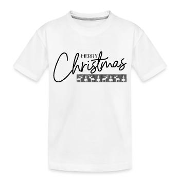 Merry Christmas - T-shirt bio Premium Enfant - blanc - Devant
