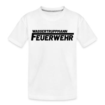 Wassertruppmann Freiwillige Feuerwehr - Kinder Premium Bio T-Shirt - Weiß - Vorne