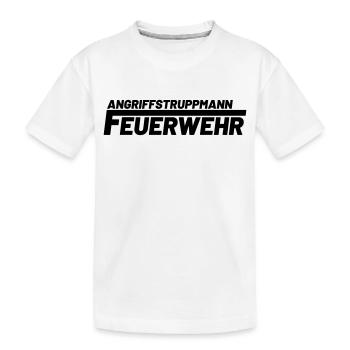 Angriffstruppmann Freiwillige Feuerwehr - Kinder Premium Bio T-Shirt - Weiß - Vorne