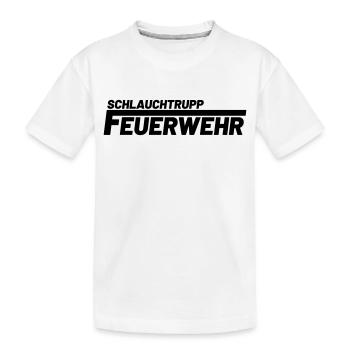 Schlauchtrupp Freiwillige Feuerwehr - Kinder Premium Bio T-Shirt - Weiß - Vorne