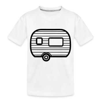 petite caravane - T-shirt bio Premium Enfant - blanc - Devant