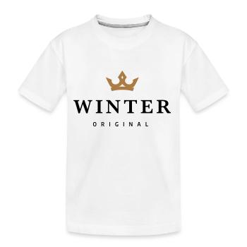 Hiver - T-shirt bio Premium Enfant - blanc - Devant