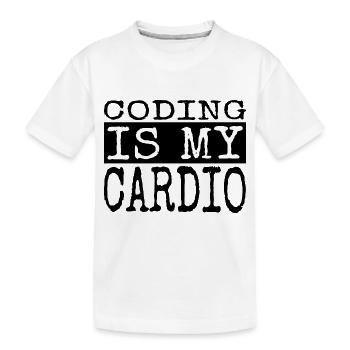 present idea fathersday backend developer sayings - Kinder Premium Bio T-Shirt - Weiß - Vorne