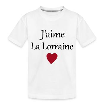 J'aime la Lorraine - T-shirt bio Premium Enfant - blanc - Devant