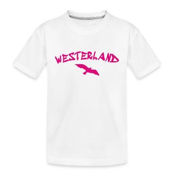 Westerland - Sylt - North Sea - Anchor - Seagull - Island - Kids' Premium Organic T-Shirt - white - Front