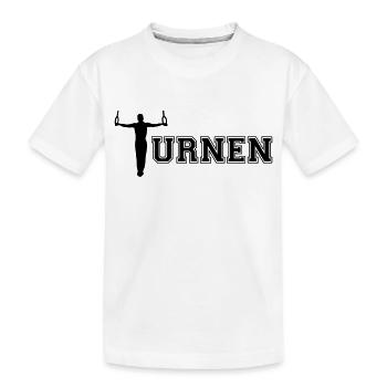 Turnen, Turner; Turner and Ringen - Kinder Premium Bio T-Shirt - Weiß - Vorne