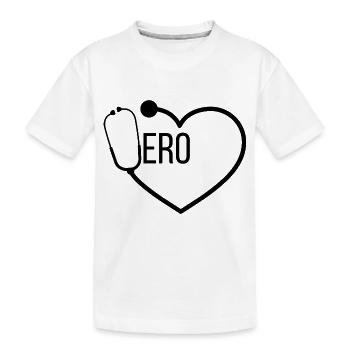 héro médecin stéthoscope - T-shirt bio Premium Enfant - blanc - Devant