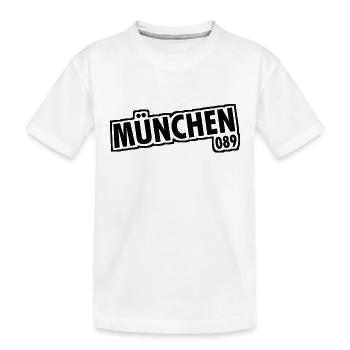 Munich - 089 - Bavière - Isar - Bavarois - T-shirt bio Premium Enfant - blanc - Devant