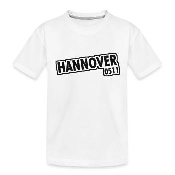 Hanovre - 0511 - Indicatif régional - Basse-Saxe - T-shirt bio Premium Enfant - blanc - Devant