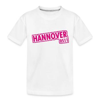 Hanovre - 0511 - Indicatif régional - Basse-Saxe - T-shirt bio Premium Enfant - blanc - Devant