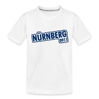Nürnberg - 0911 - Vorwahl - Bayern - Kinder Premium Bio T-Shirt - Weiß - Vorne