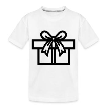 Petite boite cadeau - T-shirt bio Premium Enfant - blanc - Devant