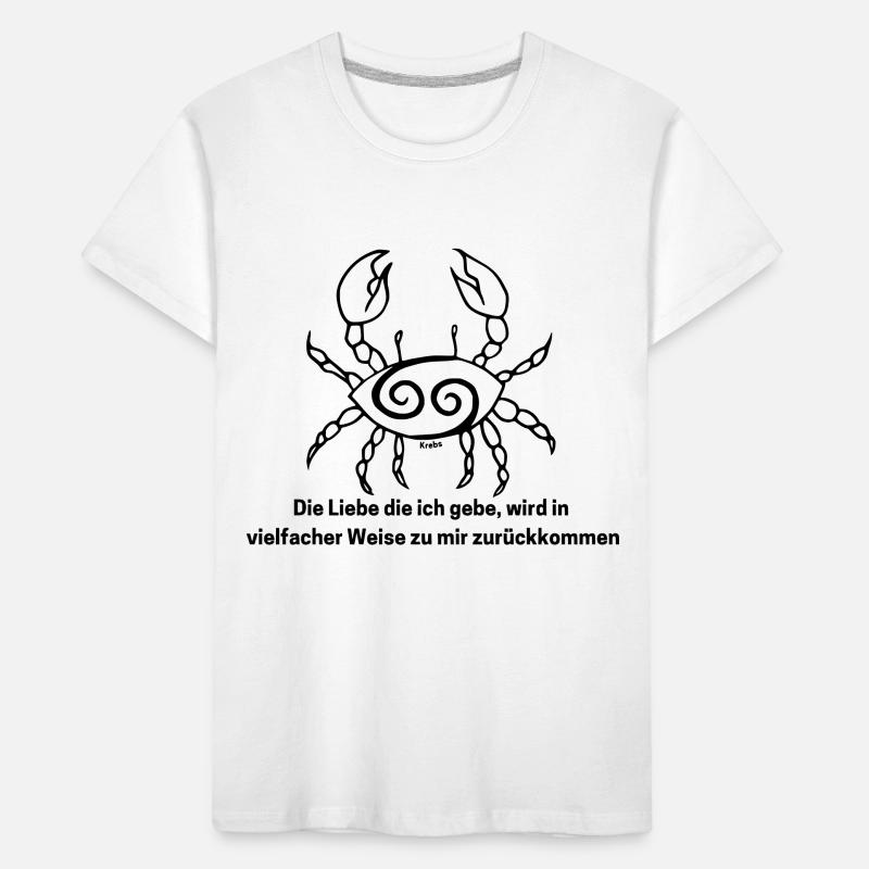Sternzeichen Krebs Kinder Premium Bio T-Shirt