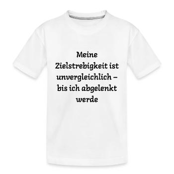 Typisch-Gamer - Kinder Premium Bio T-Shirt - Weiß - Vorne