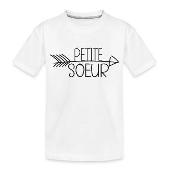 Petite sœur -minimliste - T-shirt bio Premium Enfant - blanc - Devant