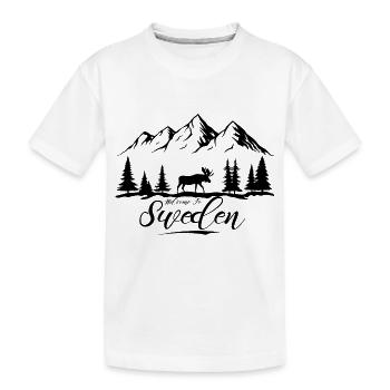 Suède Suède Viking Nordique Scandinavie Solstice d’été - T-shirt bio Premium Enfant - blanc - Devant