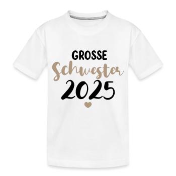 Grande Sœur 2025 - T-shirt bio Premium Enfant - blanc - Devant