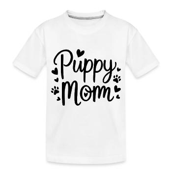 chiot chien - T-shirt bio Premium Enfant - blanc - Devant