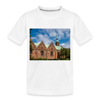 Abteikirche Klosterkirken Aarhus Stadt in Dänemark - Kinder Premium Bio T-Shirt - Weiß - Vorne
