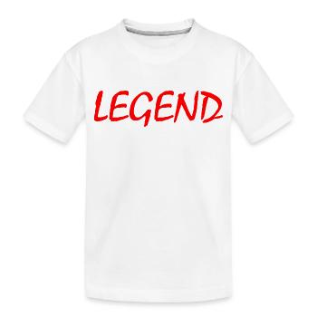 Legend - Kinder Premium Bio T-Shirt - Weiß - Vorne