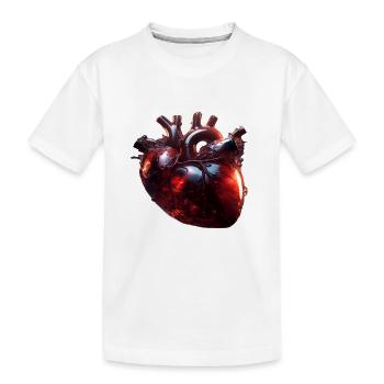 Cœur de verre - T-shirt bio Premium Enfant - blanc - Devant
