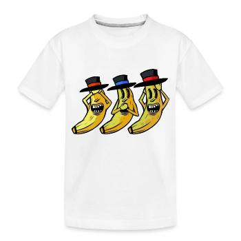 Banane lustig witzig spaßig Bananen Obst Frucht - Kinder Premium Bio T-Shirt - Weiß - Vorne