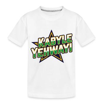 Kabyle Yehwayi (Kabyle Bien Fait, Je Le Veux) - T-shirt bio Premium Enfant - blanc - Devant