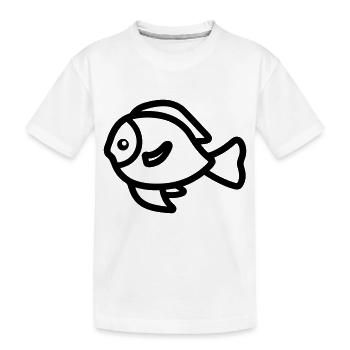 Fish - Kids' Premium Organic T-Shirt - white - Front