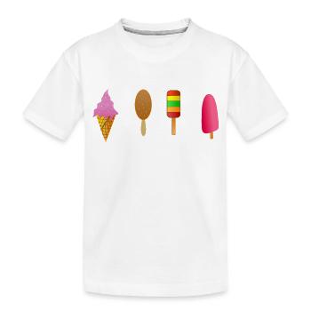 Glace - T-shirt bio Premium Enfant - blanc - Devant